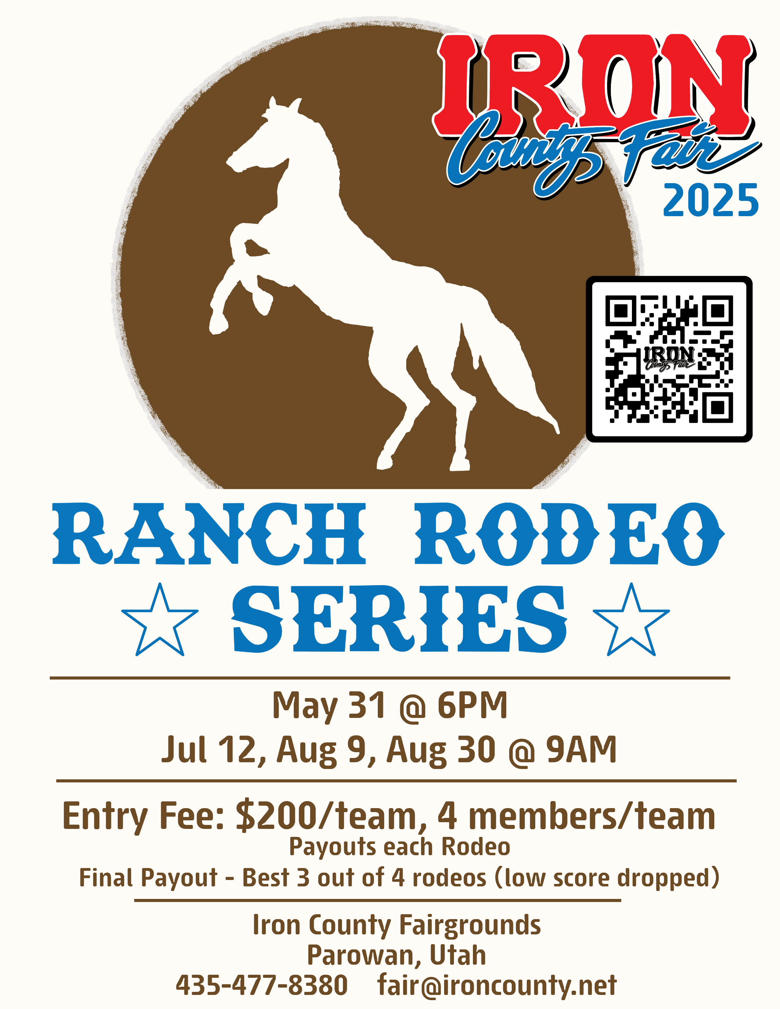 Flyer for the ranch rodeo