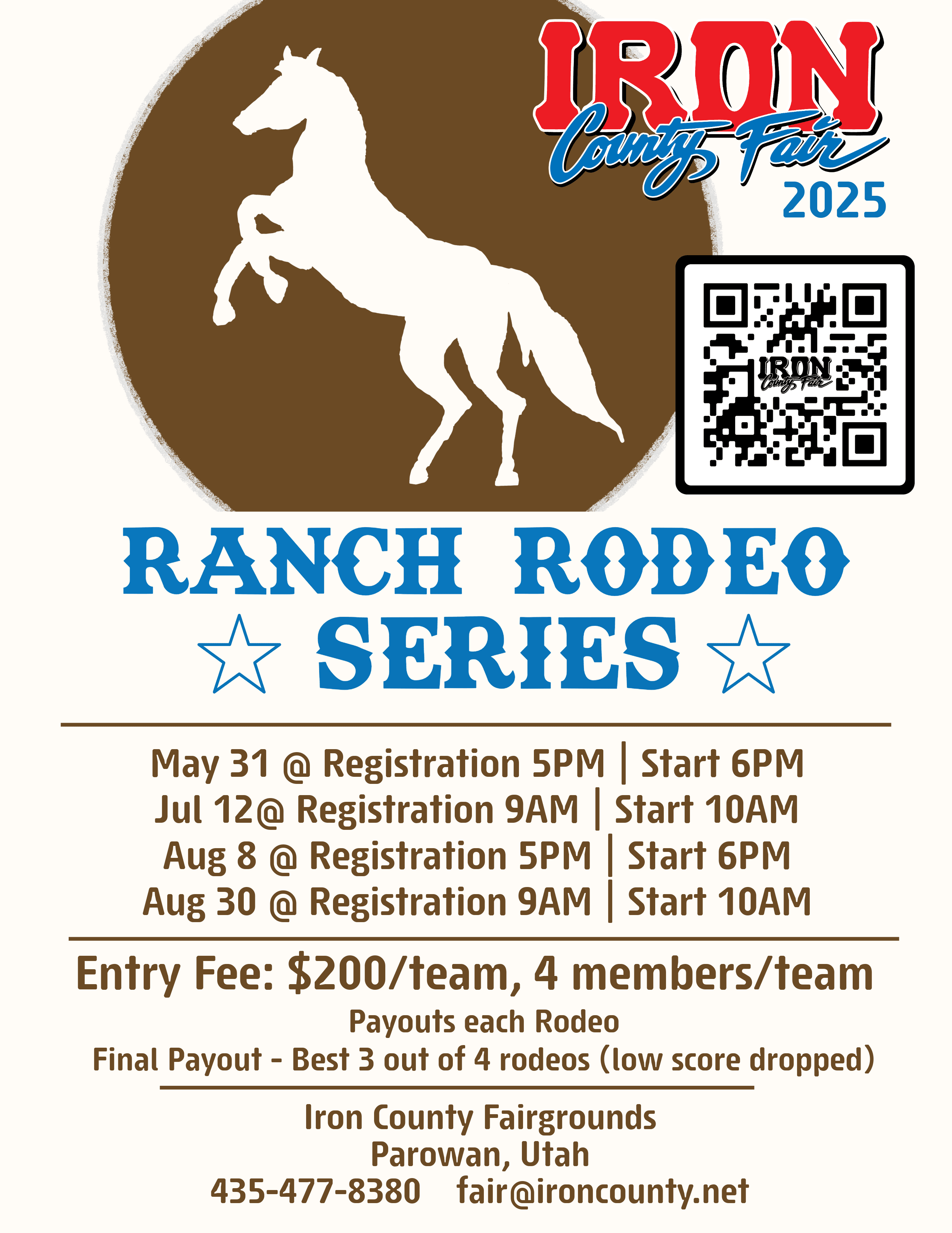 Flyer for the ranch rodeo