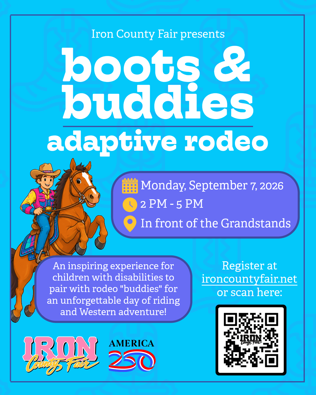 Boots and Buddies adaptive rodeo flyer