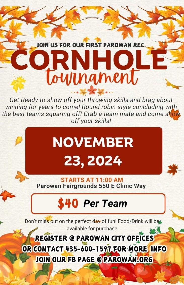 Cornhole tournament information