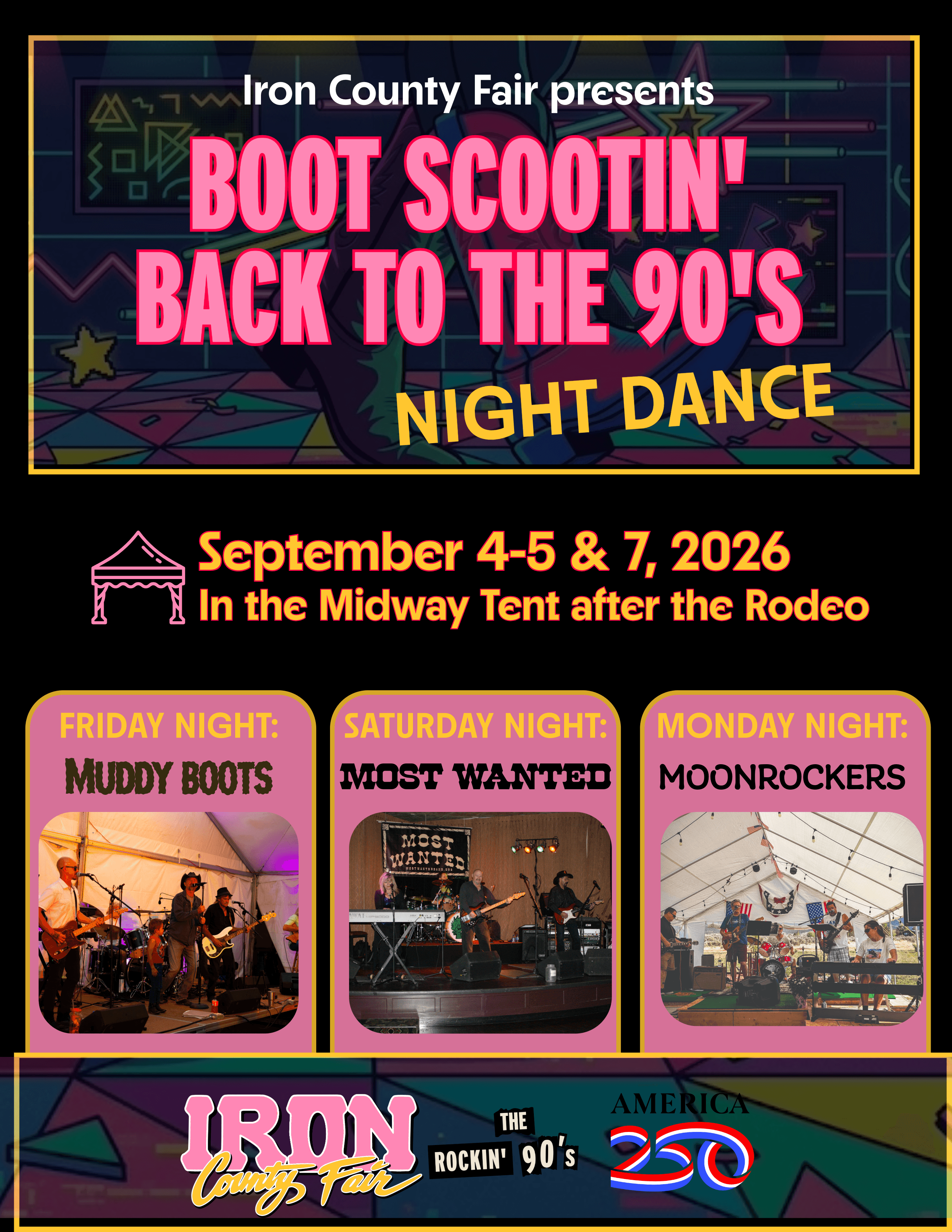 Dance is held september 4 and 5 after the rodeo in the midway tent