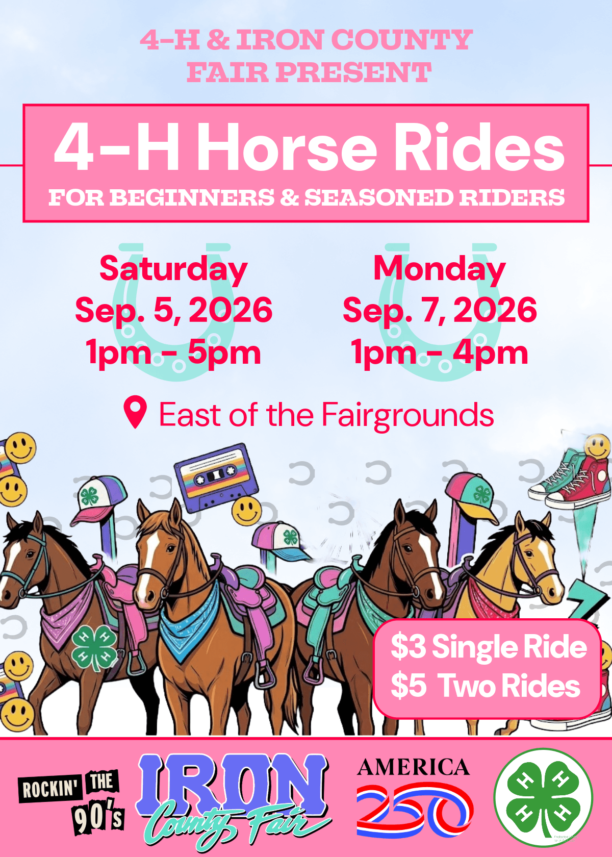 4-H Horse Rides flyer