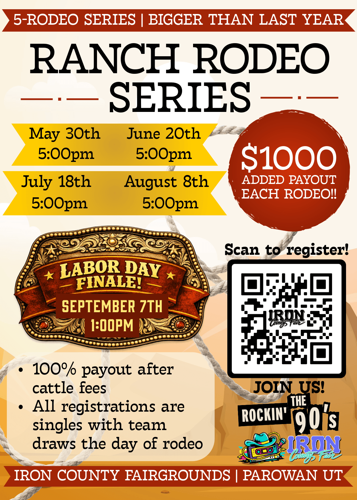 Ranch Rodeo event flyer