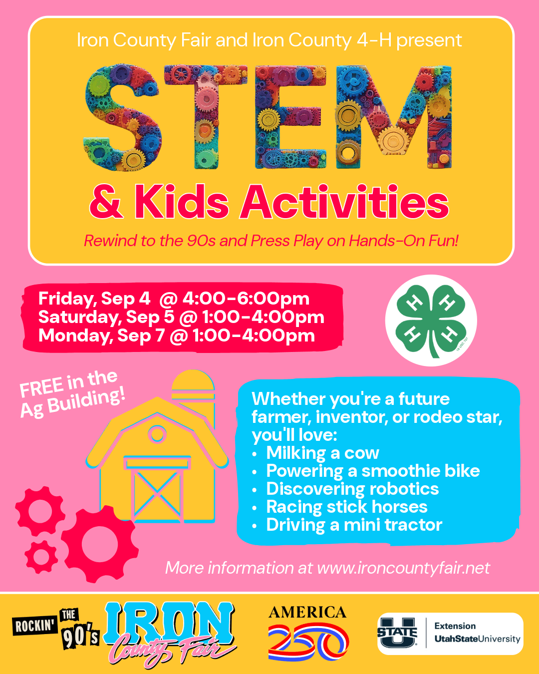 STEM and Kids Activities flyer