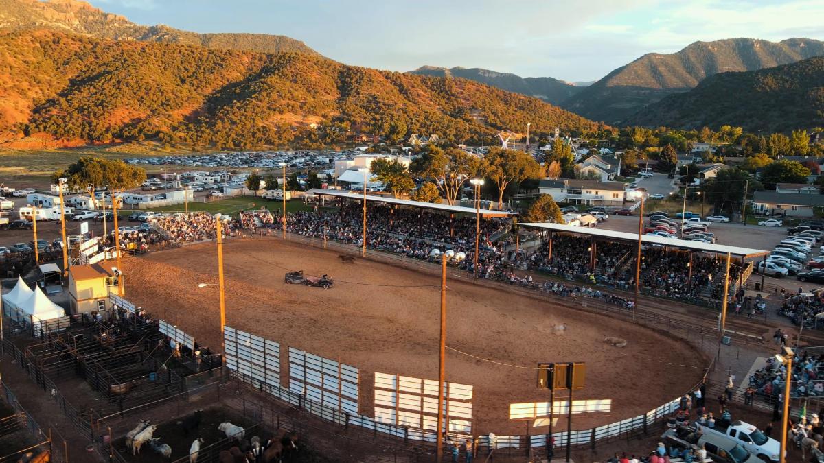 Families enjoying the Iron County Fair