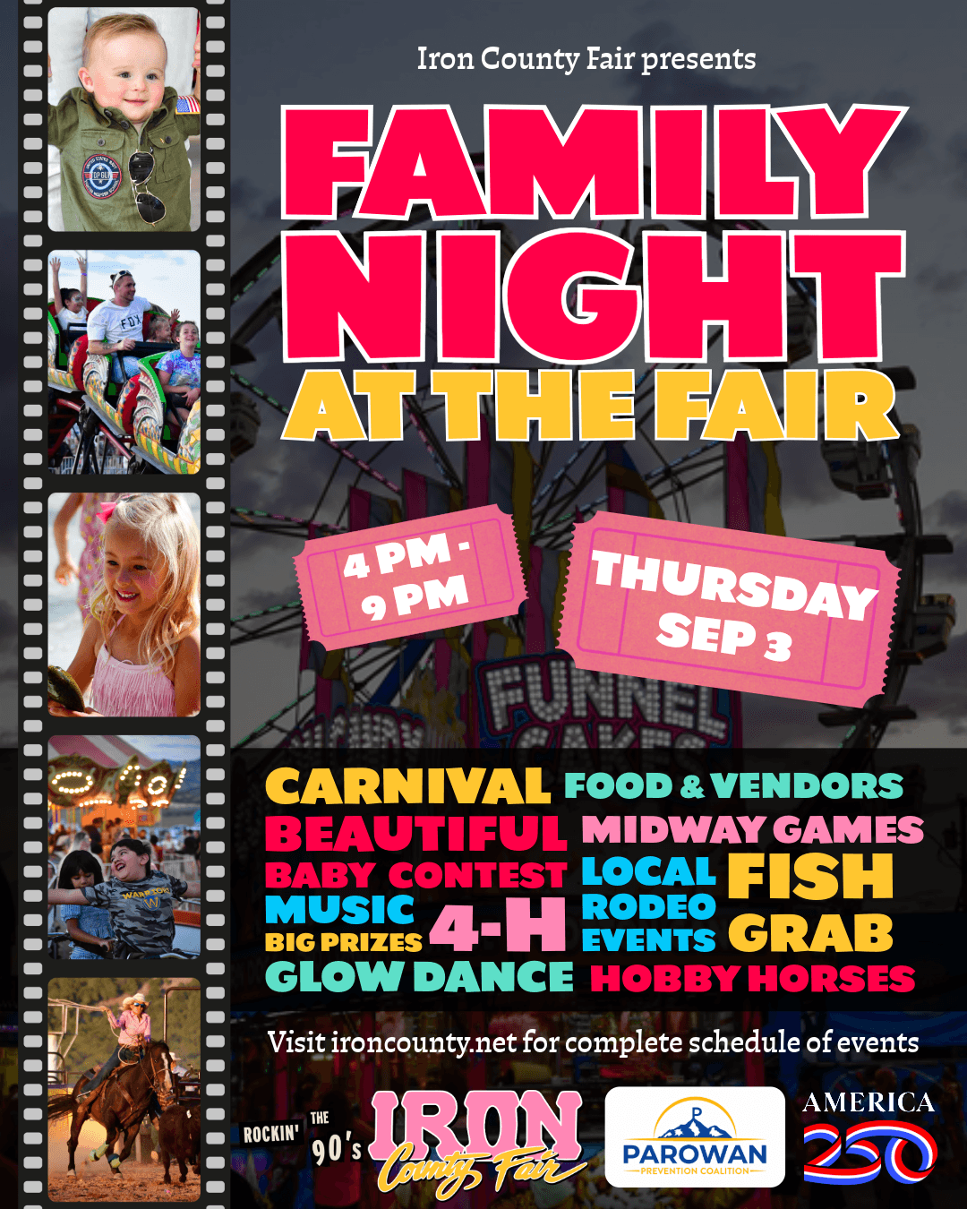 Family Night at the Fair flyer