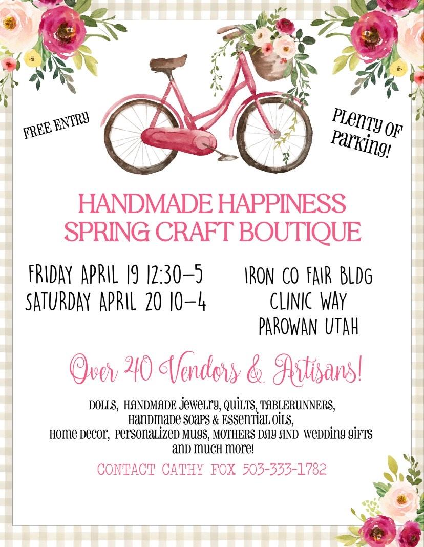  Handmade Happiness Spring Craft Boutique 
