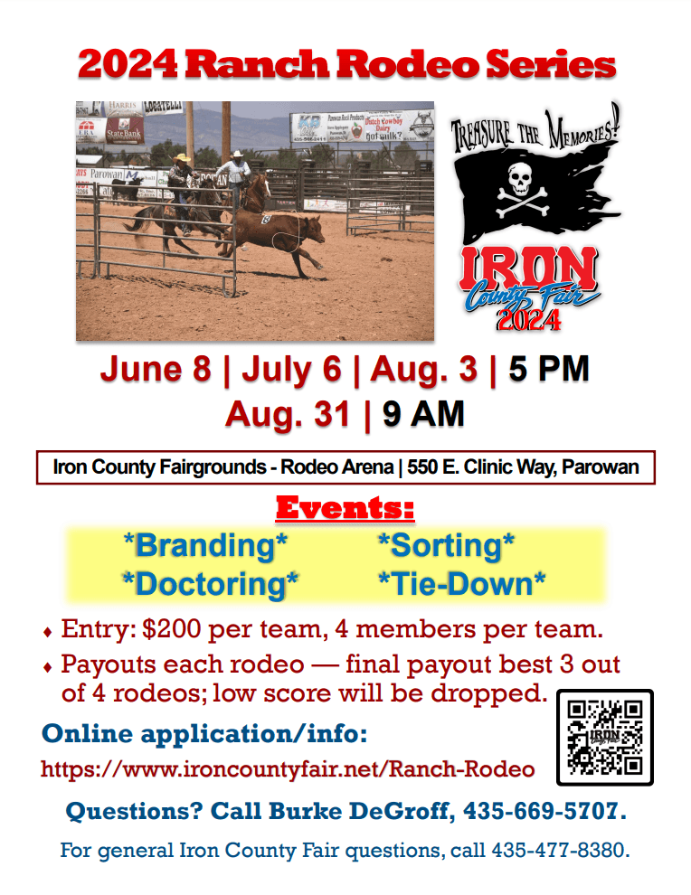 Flyer for the ranch rodeo